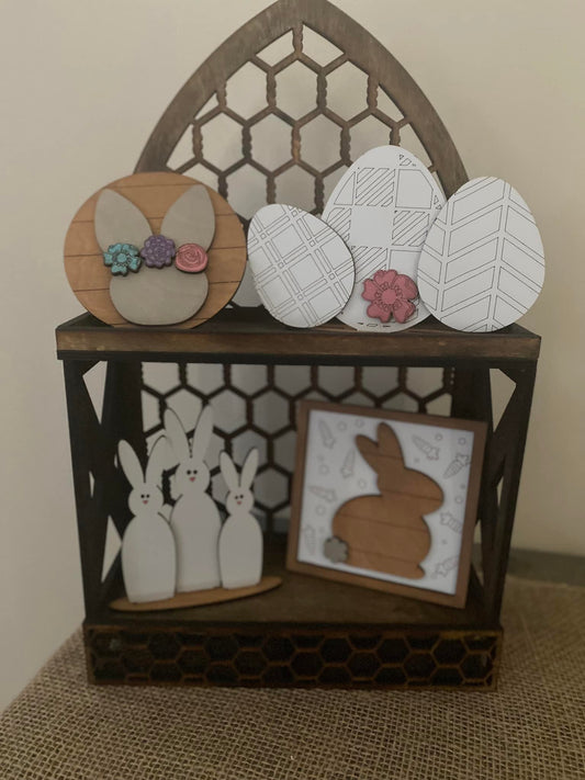 Farmhouse Easter Tiered Tray Set