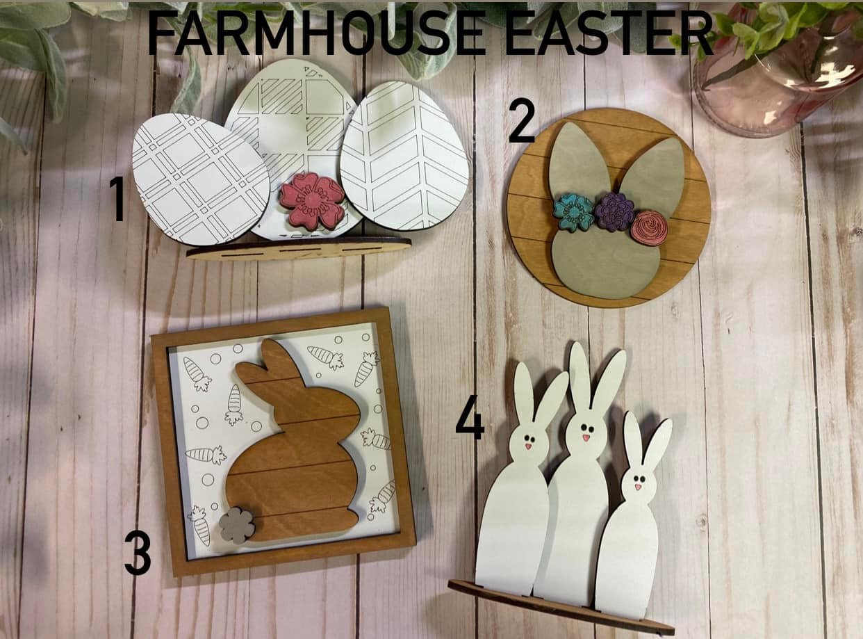 Farmhouse Easter Tiered Tray Set
