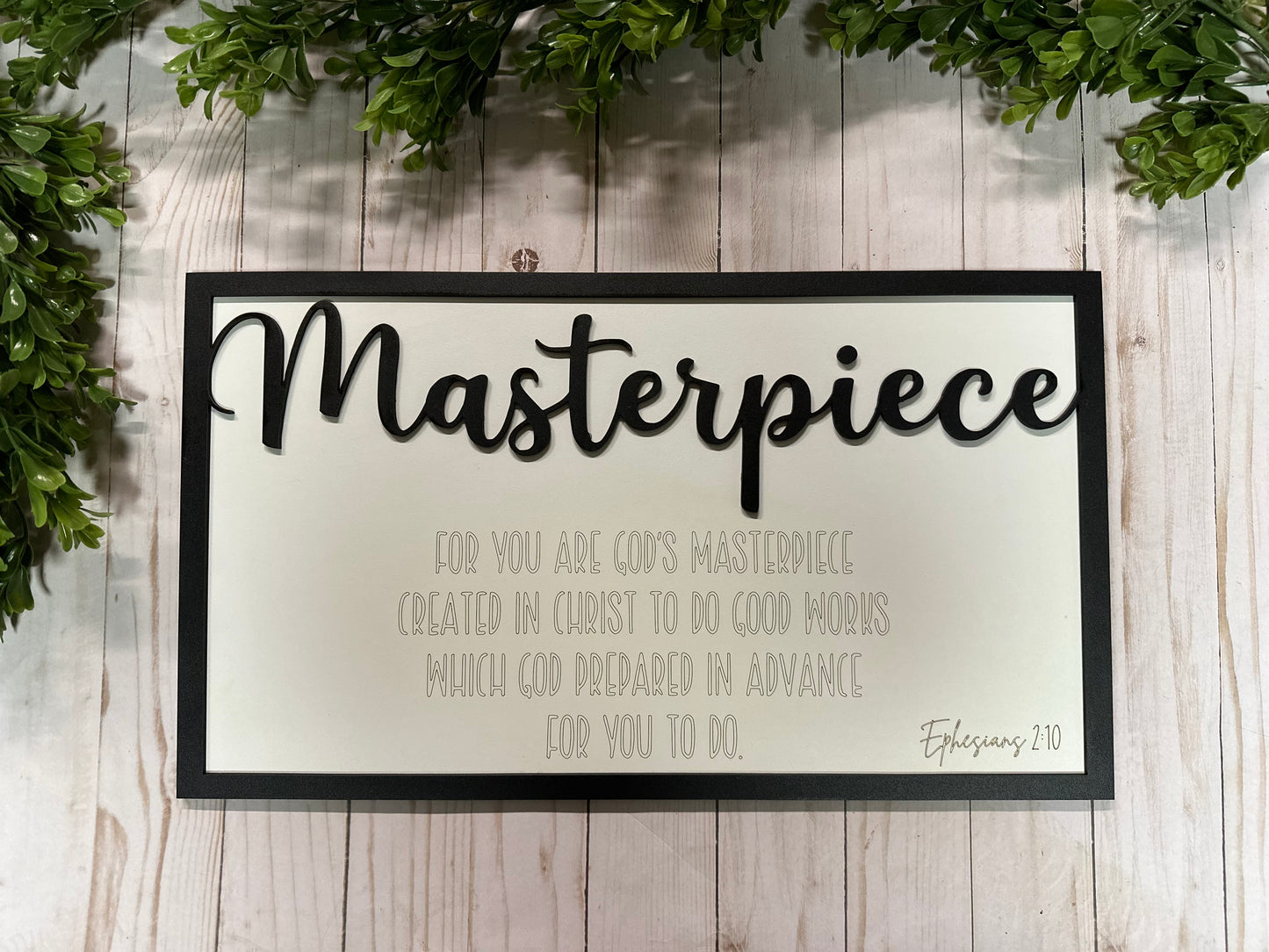 God’s Masterpiece Top -- Layered Sign