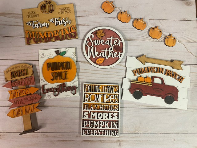 Pumpkin Patch Tiered Tray Set